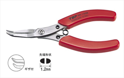 Kìm nhọn mũi cong hàm phẳng TOP Kogyo NN-100B (127mm)